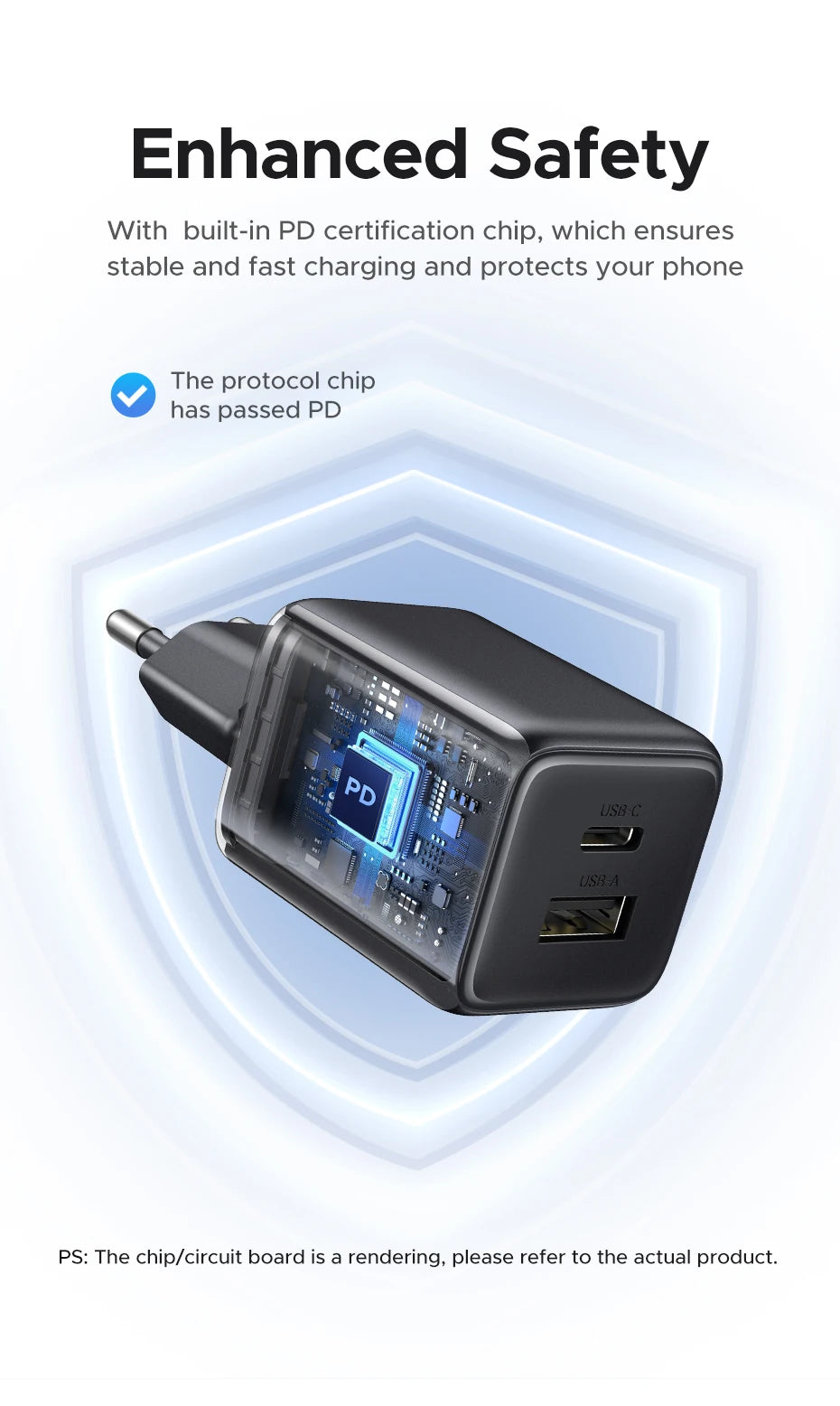 20W ładowarka GaN Mini USB-C | Kompaktowa ładowarka do telefonu – ZAIYNE
