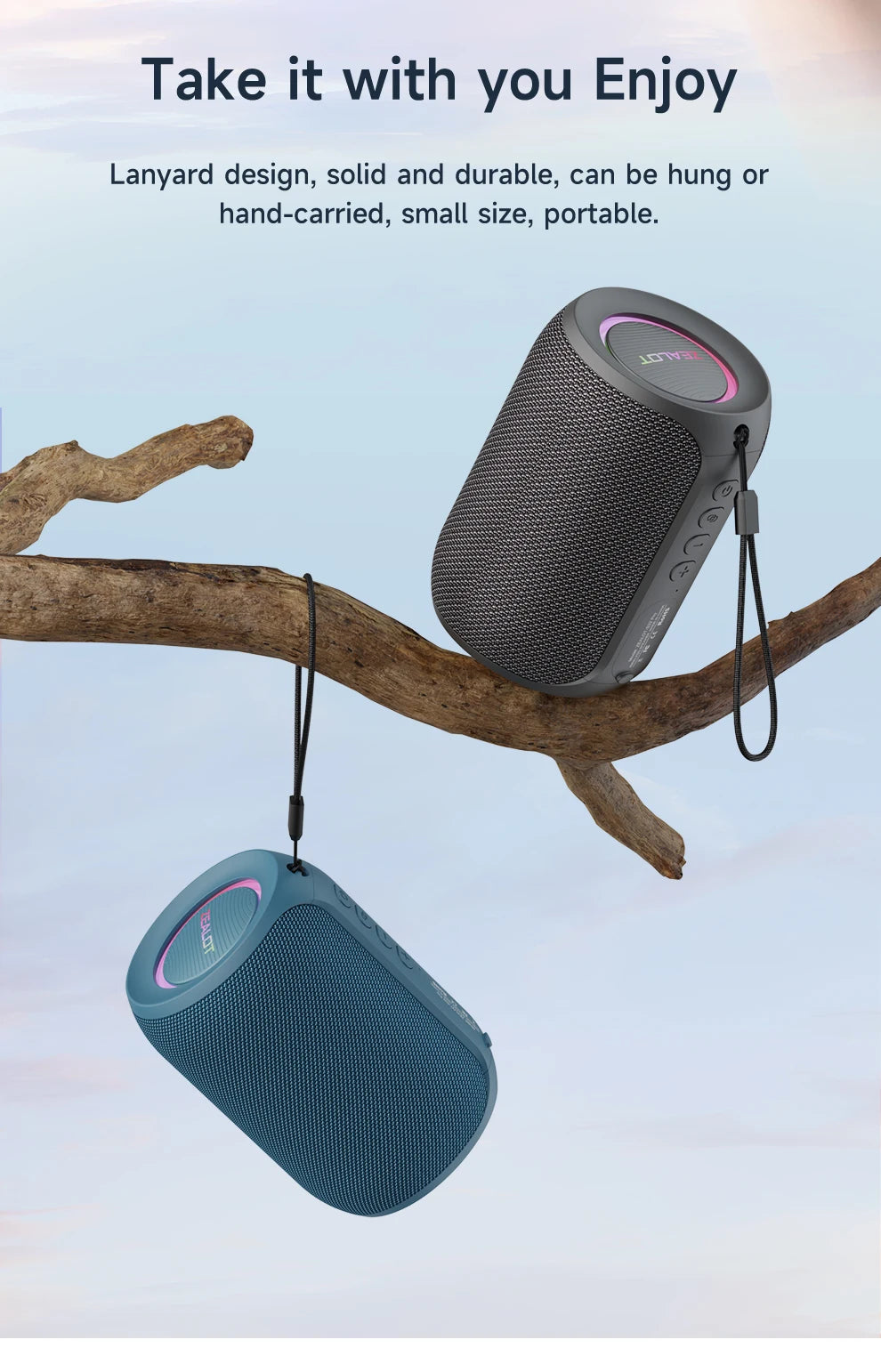 Mini enceinte Bluetooth – Portable, étanche et sans fil