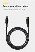 Kabel ZAIYNE USB-C do USB-C do szybkiego ładowania (100 W)