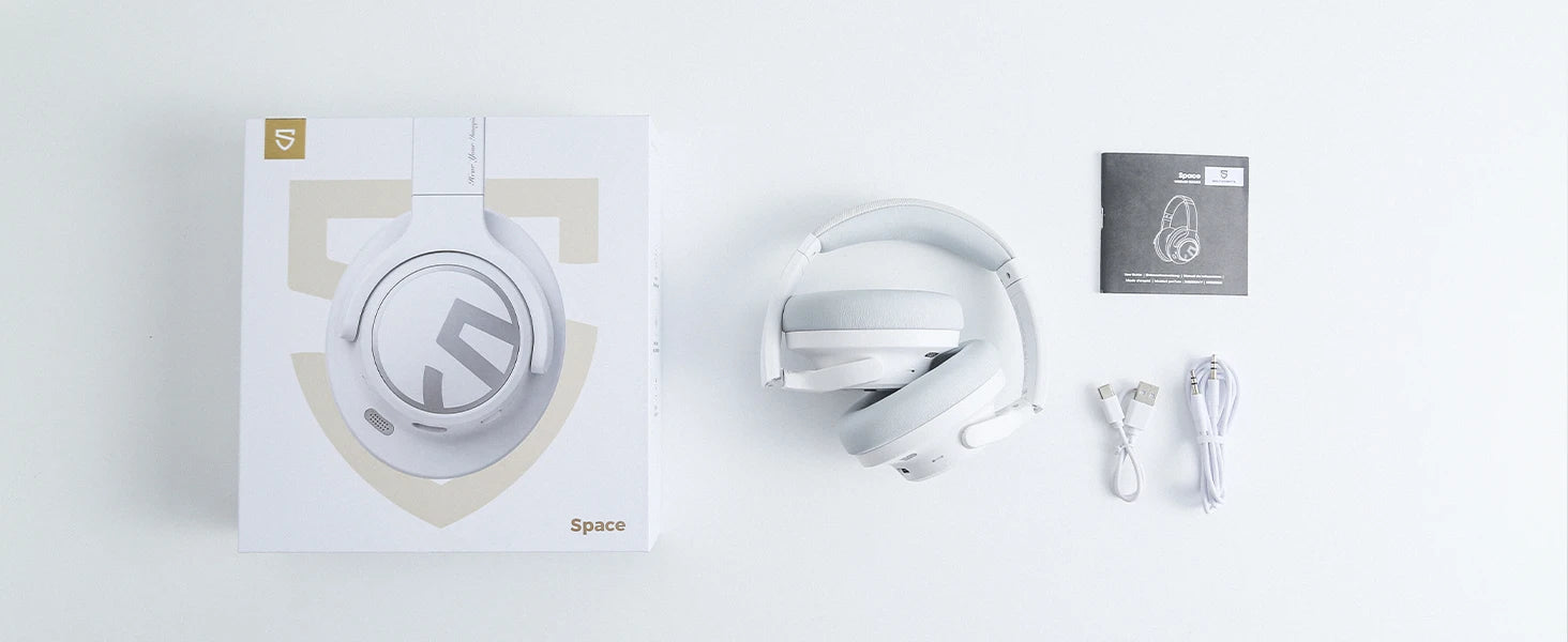 SoundPEATS Space ANC Wireless Headphones | 123H Battery