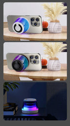 G200 RGB Mini Bluetooth Speaker – Magnetic Bass, 7H Playtime, Phone Holder