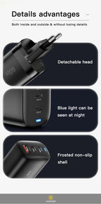 65W GaN Fast Charger USB-C | Laptop & Phone Power Adapter – ZAIYNE