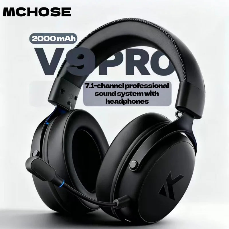 Casque sans fil RVB ZAIYNE V9X Pro | Son Surround 7.1 | Gaming & Musique