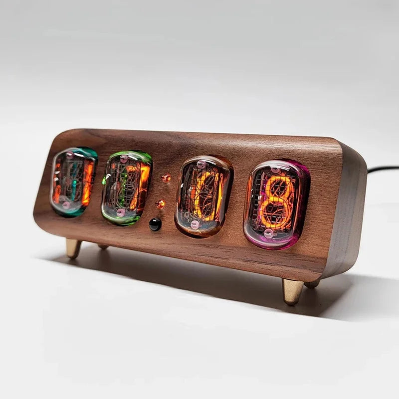 Cyfrowy zegar biurkowy w stylu retro z Bluetooth