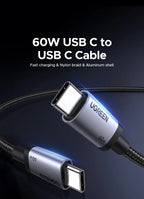 Câble de recharge rapide USB-C vers USB-C 60W | Power Delivery – ZAIYNE