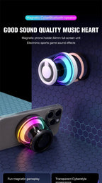 G200 RGB Mini Bluetooth Speaker – Magnetic Bass, 7H Playtime, Phone Holder