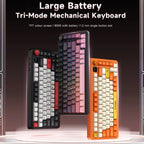ZAIYNE AK820 MAX+ Pro – Bezprzewodowa mechaniczna klawiatura RGB | Ekran TFT | 8000mAh
