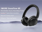 Wireless Over-Ear Headphones with Active Noise Cancelling & 70H Battery