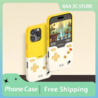 Coque de téléphone Rétro Gaming – Anti-choc, Mini Console Jouable, iPhone 16–17