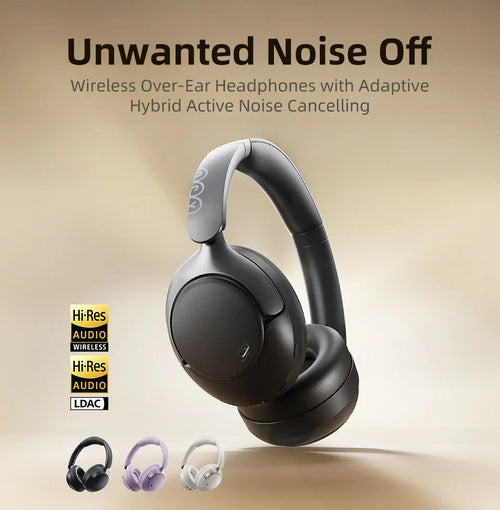 Casque sans fil supra-auriculaire à réduction active du bruit – Audio haute résolution