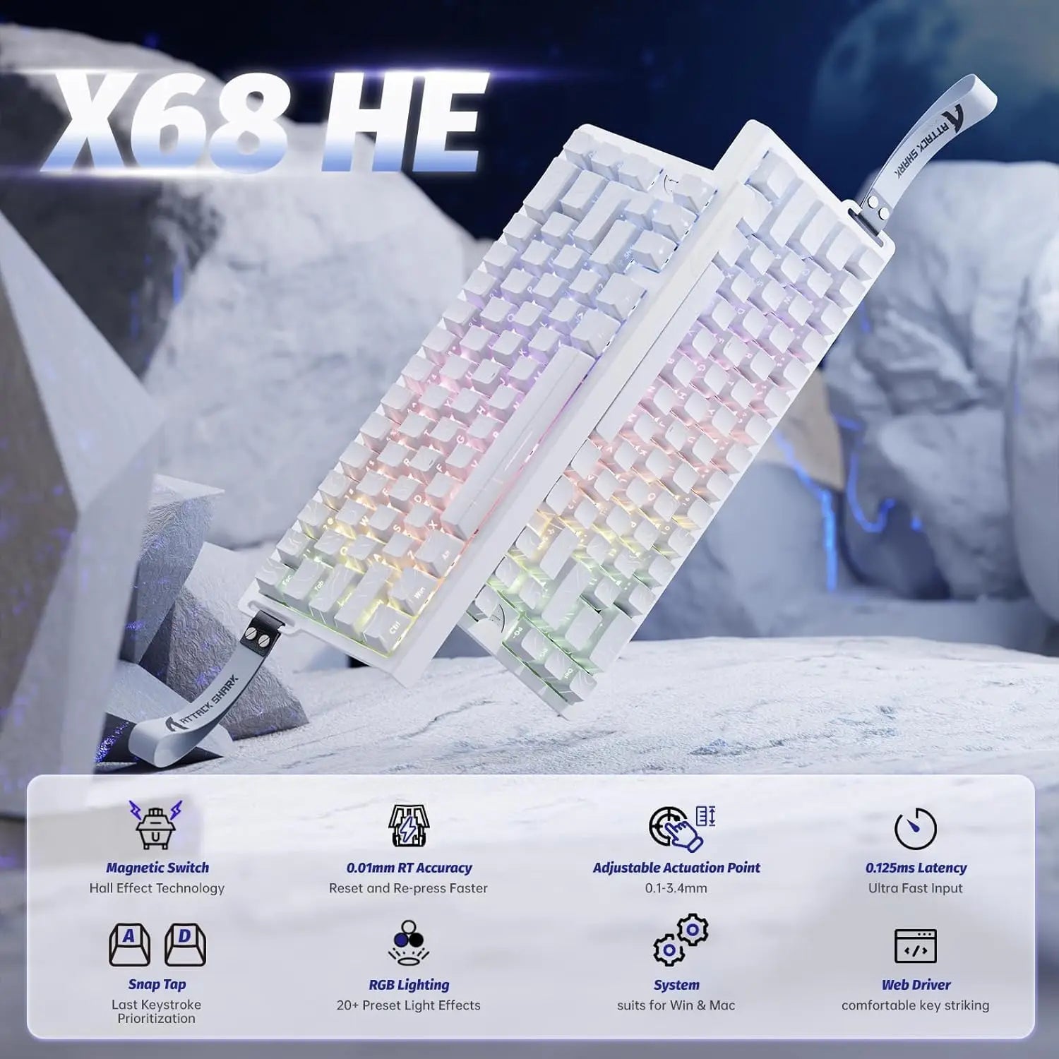 ZAIYNE AK820 MAX+ Pro – Clavier mécanique sans fil RVB | Écran TFT | 8000 mAh