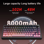 ZAIYNE AK820 MAX+ Pro – Bezprzewodowa mechaniczna klawiatura RGB | Ekran TFT | 8000mAh