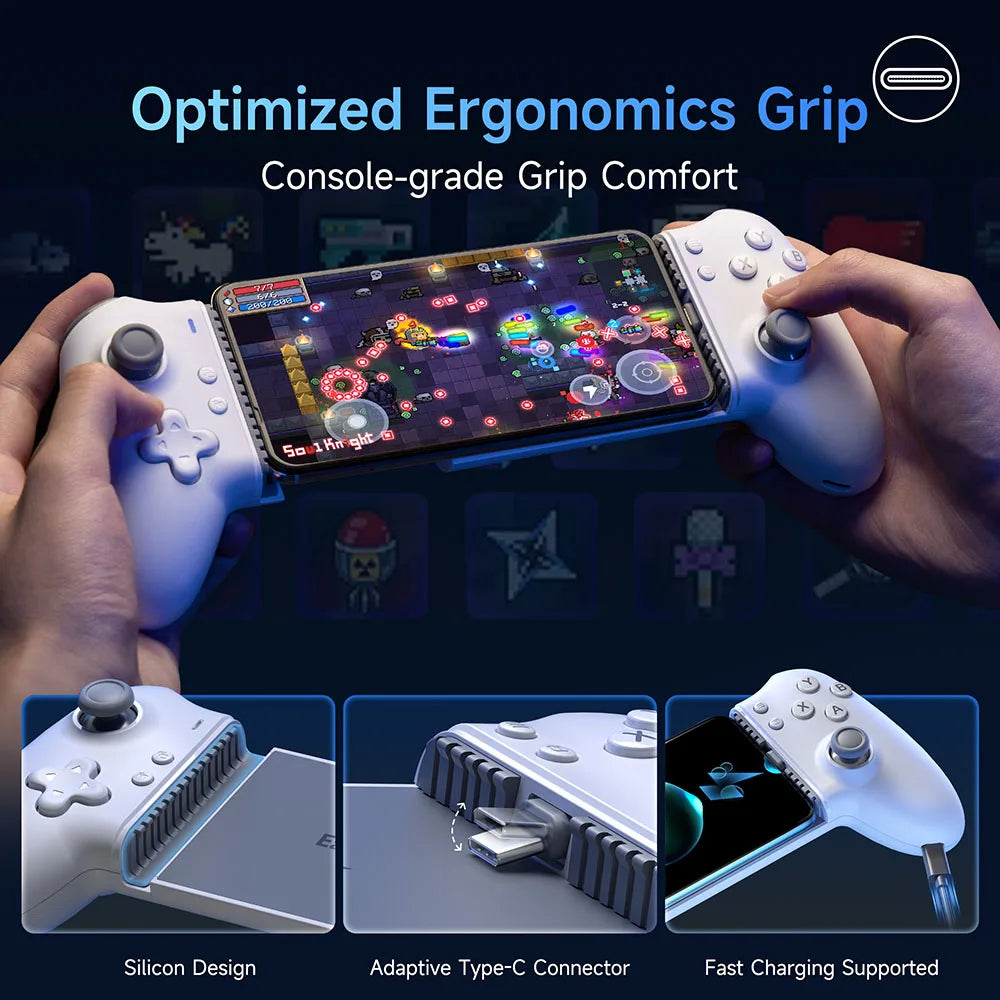 Manette de jeu mobile M15 | Manette de téléphone à effet Hall pour iPhone et Android | ZAIYNE