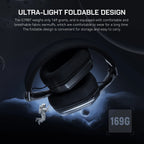 Casque Gaming RVB sans fil ZAIYNE G19X | Ultra-léger | Faible latence de 30 ms