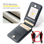 Porte-cartes en cuir MagSafe avec protection RFID | ZAIYNE
