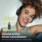 Casque sans fil supra-auriculaire SoundPEATS Space Lite avec réduction de bruit active