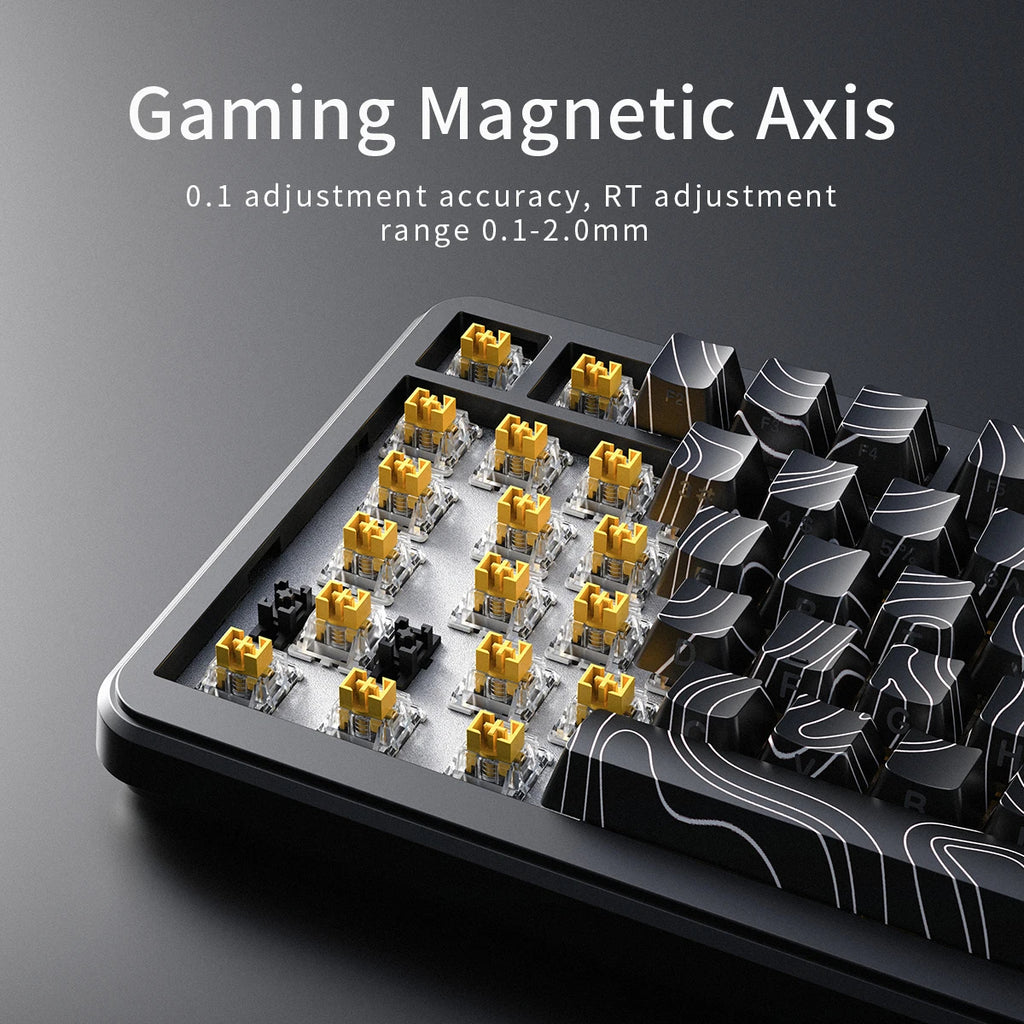 ZAIYNE AK820 MAX Pro – Mechaniczna klawiatura RGB z przełącznikami magnetycznymi | Czas reakcji 8K