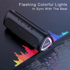 Przenośny głośnik Bluetooth – wodoodporny, z podświetleniem RGB i bezprzewodowym dźwiękiem