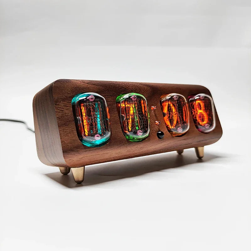 Cyfrowy zegar biurkowy w stylu retro z Bluetooth