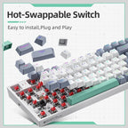 ZAIYNE K500 Pro – RGB Mechanical Gaming Keyboard | Hot-Swappable | PBT Keycaps