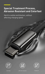 Kabel ZAIYNE USB-C do USB-C do szybkiego ładowania (100 W)
