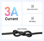 USB-A to USB-C Fast Charging Cable | Durable Phone Cable – ZAIYNE