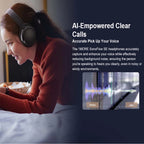 Wireless Over-Ear Headphones with Active Noise Cancelling & 70H Battery