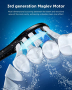 Electric Sonic Toothbrush – 8 Brush Heads & Travel Case