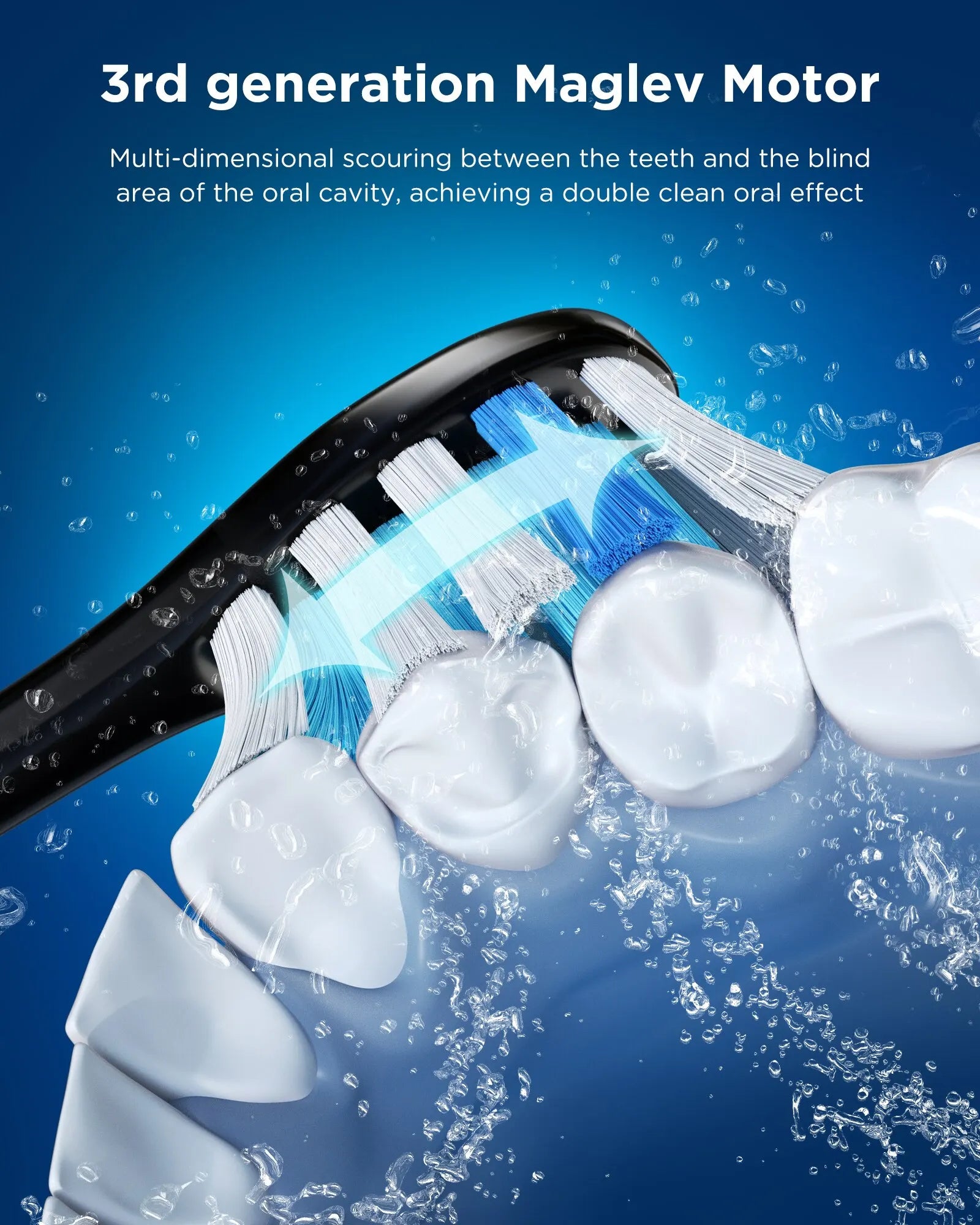 Electric Sonic Toothbrush – 8 Brush Heads & Travel Case