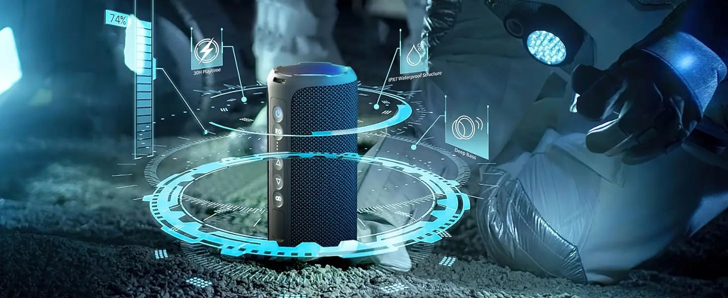 Przenośny głośnik Bluetooth – wodoodporny, głęboki dźwięk i długa żywotność baterii