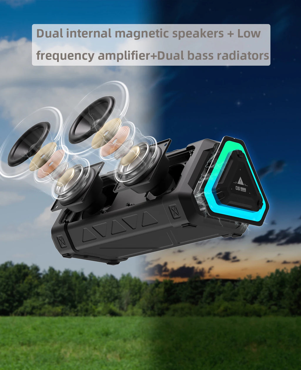 Haut-parleur Bluetooth Robuste – Étanche, Portable et Audio Sans Fil