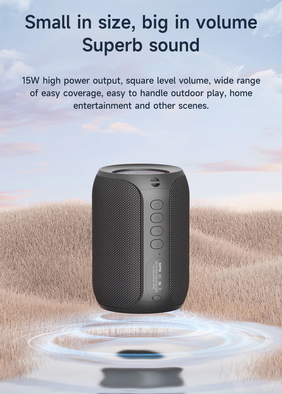 Mini enceinte Bluetooth – Portable, étanche et sans fil