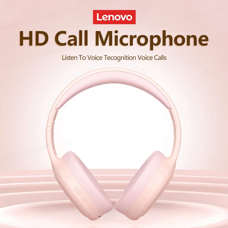 Écouteurs Bluetooth 5.0 sans fil Lenovo TH30 – Conception pliable, jeu à faible latence, son HD