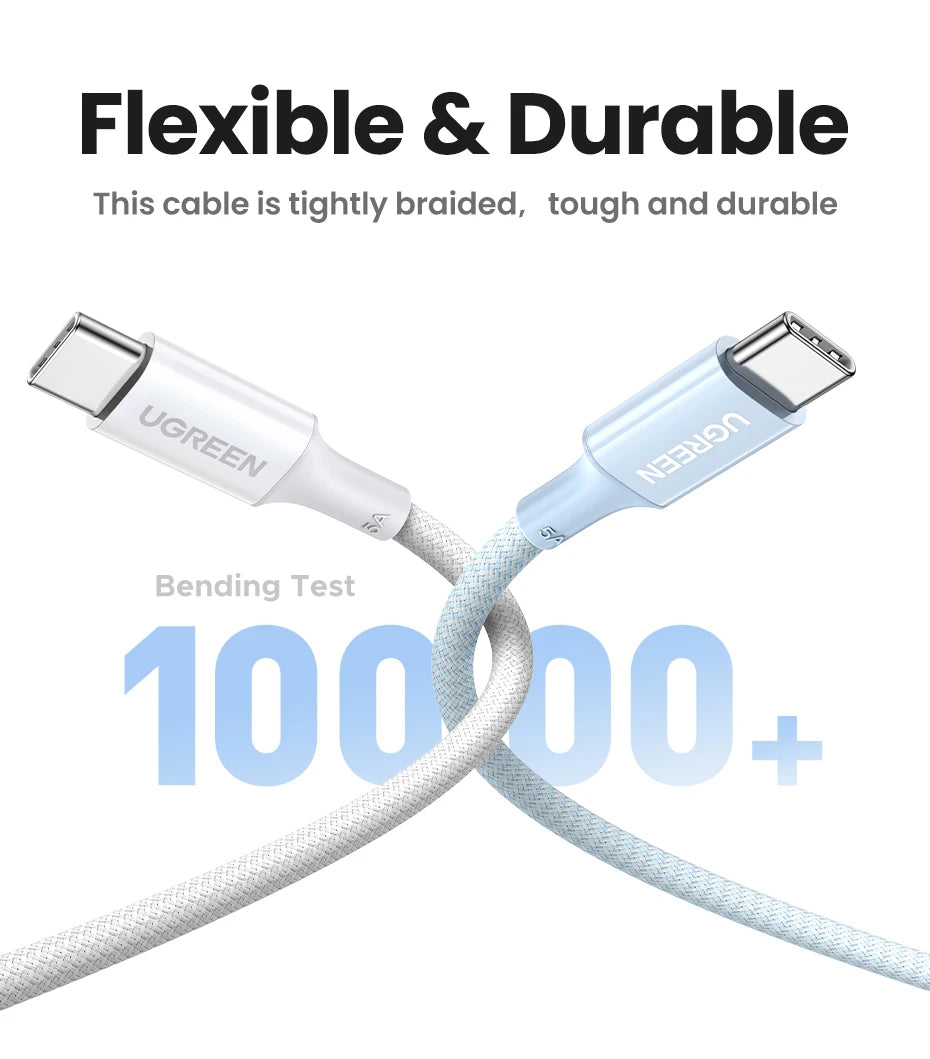 Câble de charge rapide USB-C vers USB-C 100W | Power Delivery – ZAIYNE