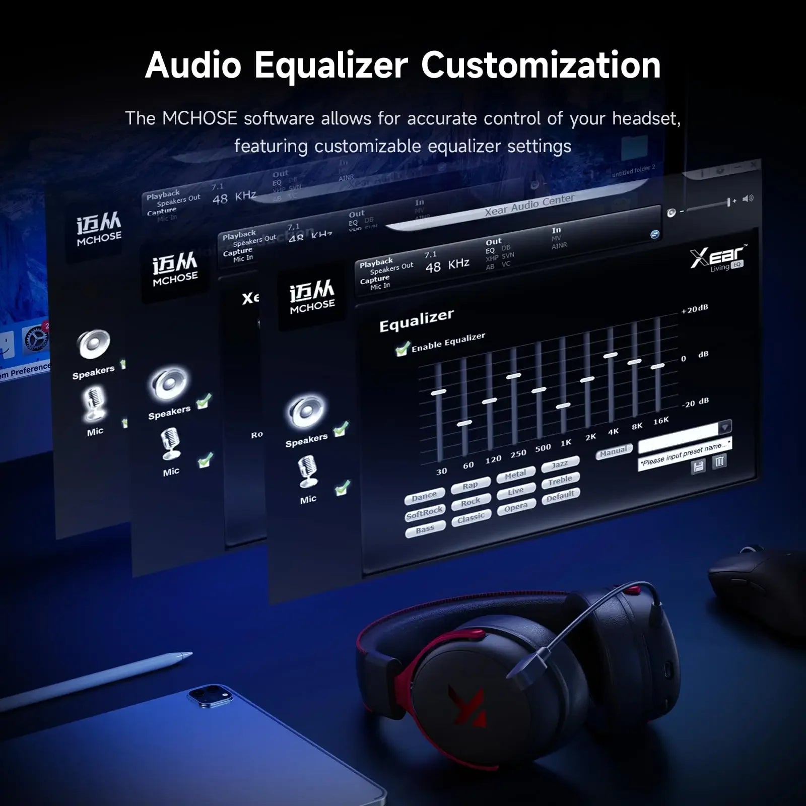 Casque sans fil RVB ZAIYNE V9X Pro | Son Surround 7.1 | Gaming & Musique