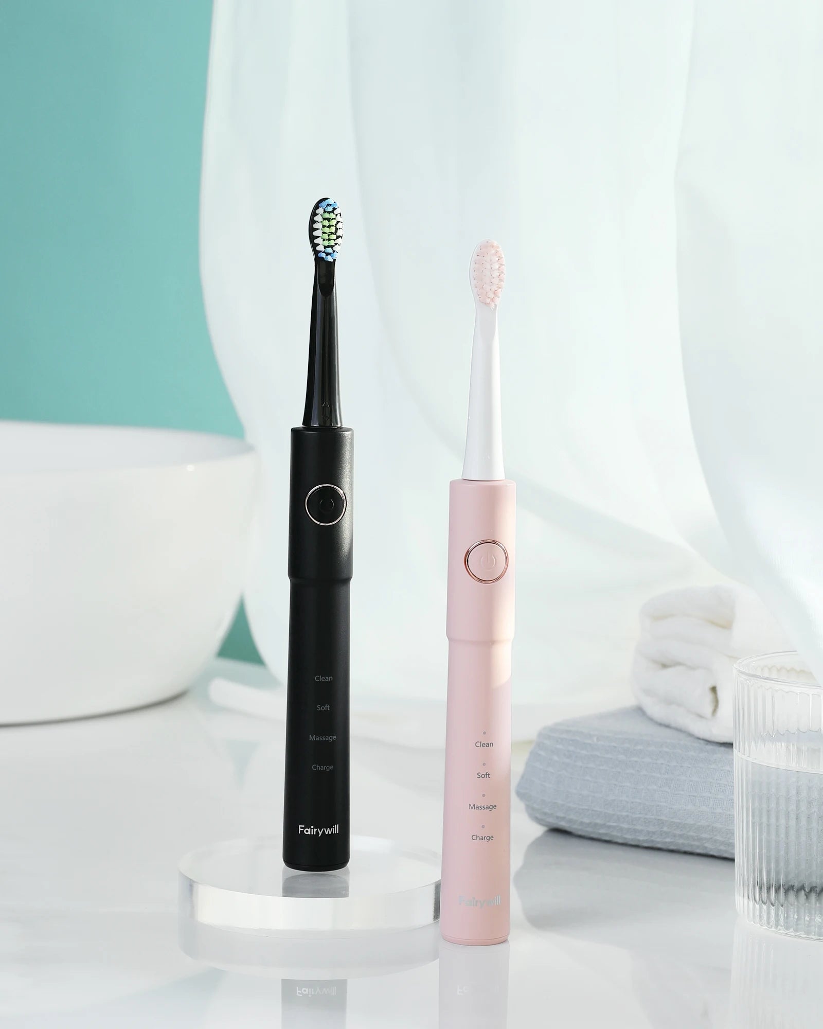 Electric Sonic Toothbrush – 8 Replacement Heads & Waterproof Design