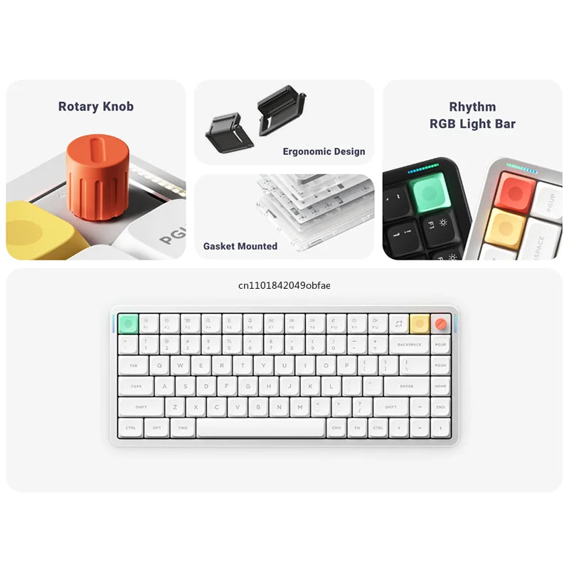 Clavier mécanique sans fil discret NuPhy Air75 V3 – 3 modes