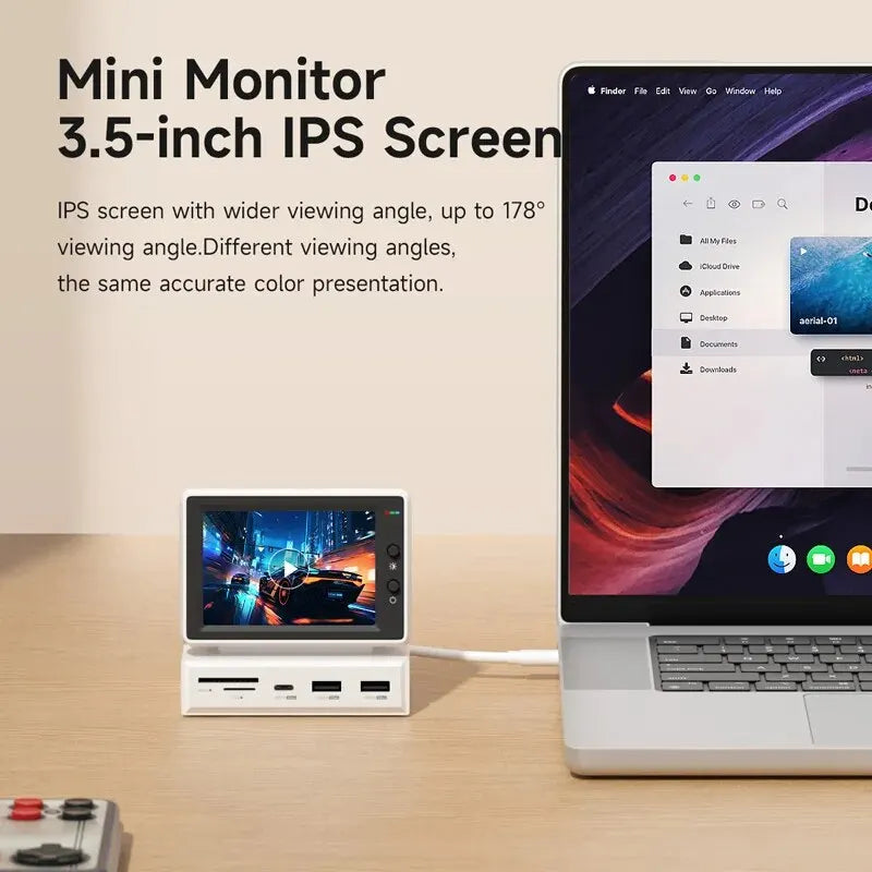 Mini écran de performance 3,5" | Moniteur de bureau USB-C | ZAIYNE