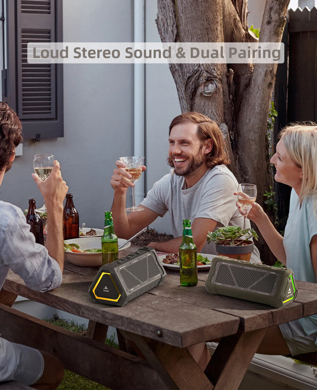 Haut-parleur Bluetooth Robuste – Étanche, Portable et Audio Sans Fil