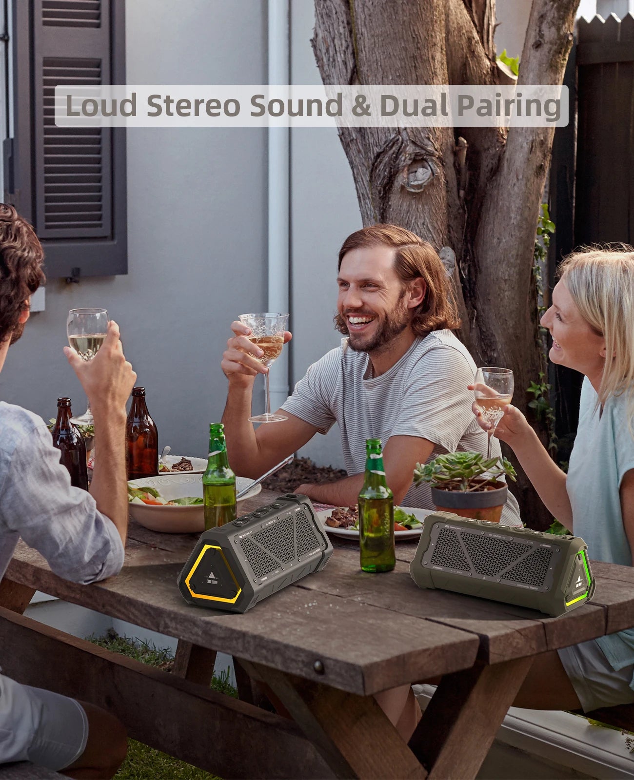 Haut-parleur Bluetooth Robuste – Étanche, Portable et Audio Sans Fil