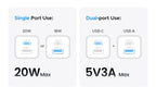 20W ładowarka GaN Mini USB-C | Kompaktowa ładowarka do telefonu – ZAIYNE