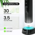 Electric Sonic Toothbrush – 4 Replacement Heads for Year-Round Care