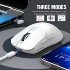 Mysz gamingowa ZAIYNE X11 bezprzewodowa RGB | Trzy tryby pracy | Magnetyczna stacja ładująca