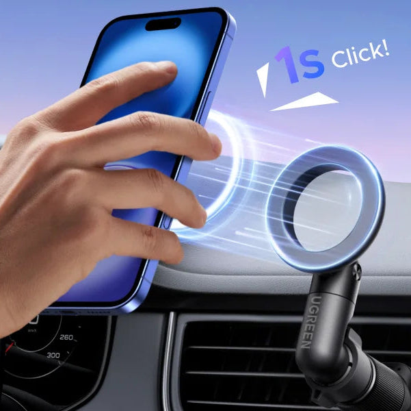 Support Téléphone Voiture Magnétique 360° | Fixation Grille d'Aération – ZAIYNE