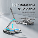 8-in-1 Adjustable Phone Stand with USB-C Hub – 4K HDMI, PD