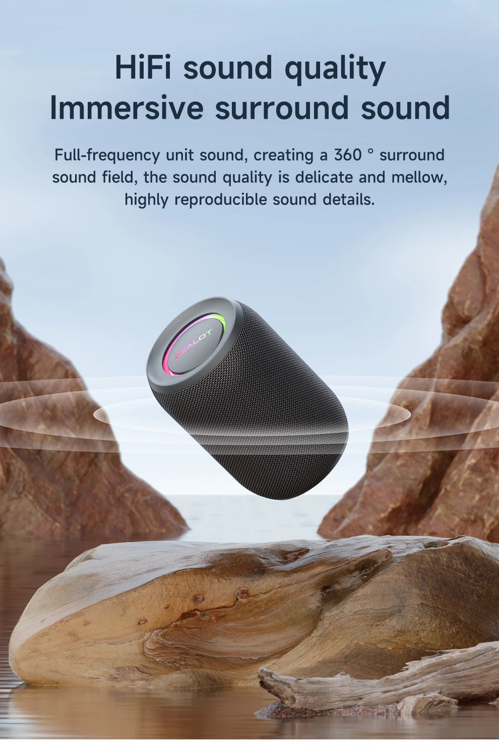 Mini enceinte Bluetooth – Portable, étanche et sans fil