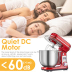 Robot pâtissier BioloMix 1200W avec bol en acier inoxydable de 6L – Prise UE