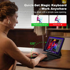 Podświetlane etui z klawiaturą magnetyczną do iPada Pro i Air | Inteligentny touchpad | ZAIYNE