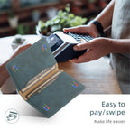 Slim Magnetic Wallet Case – 3-Card Leather Phone Holder | ZAIYNE