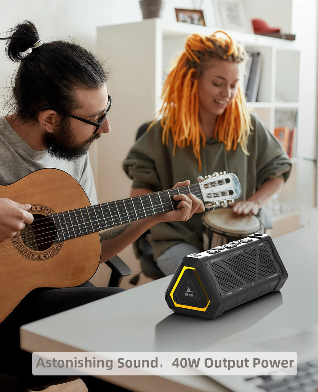 Haut-parleur Bluetooth Robuste – Étanche, Portable et Audio Sans Fil